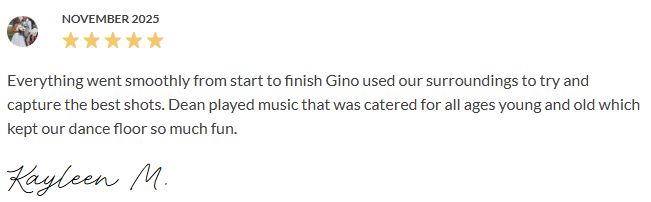 Davertainment MC, DJ Testimonials