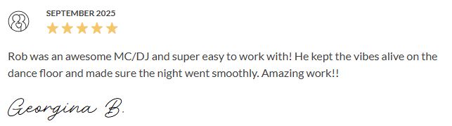 Davertainment MC, DJ Testimonials